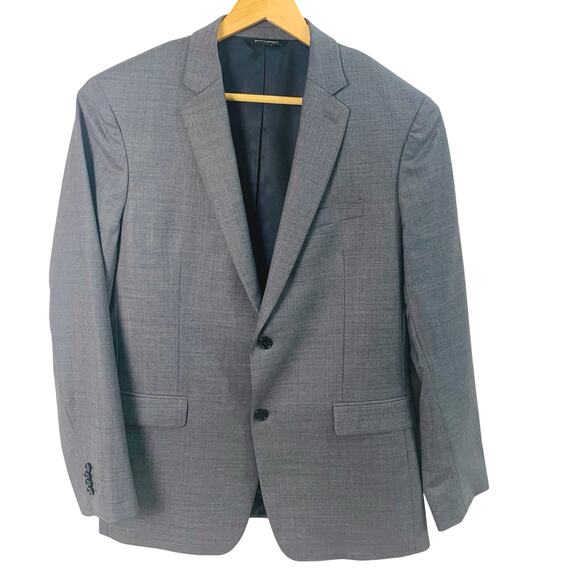 Banana Republic Size 42R Men's Standard Fit Blazer Jacket Gray Business Work - Picture 1 of 7